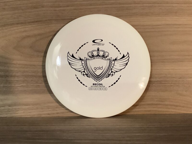 Latitude 64 Recoil Gold Distance Driver White 173g 8/10