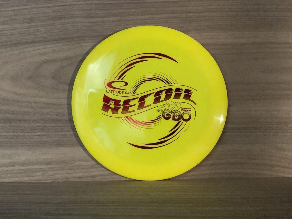 Latitude 64 Recoil GBO 2019 Gold Distance Driver Yellow 174g 8/10