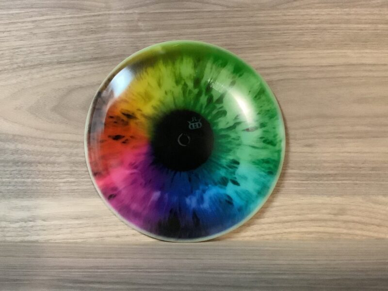 Dynamic Discs Warden Dyemax Eye Iris Lucid hybrid Putter White 173g 9/10