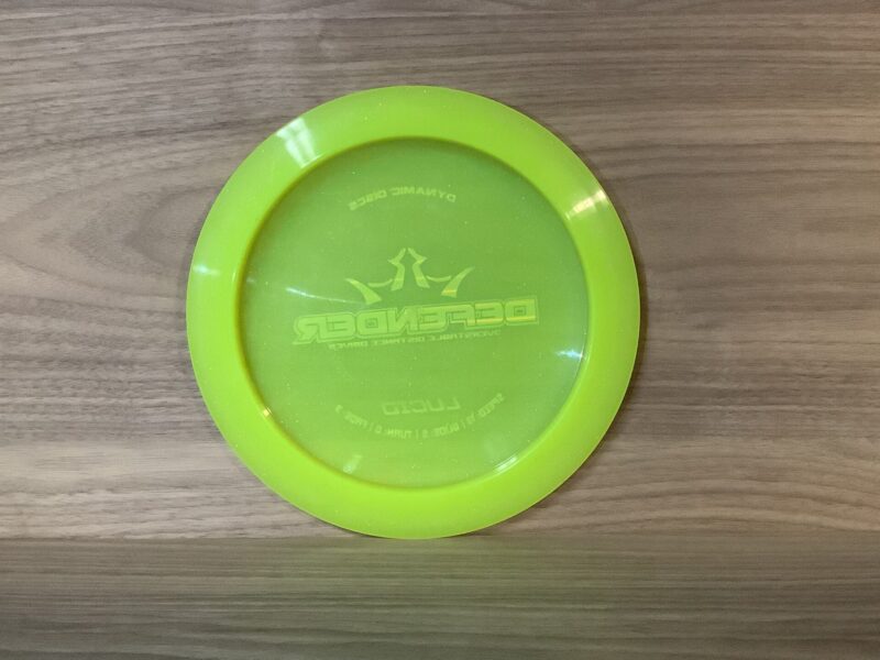 Dynamic Discs Defender Sparkle Metal-flake Lucid Distance Driver Yellow 171g 10/10