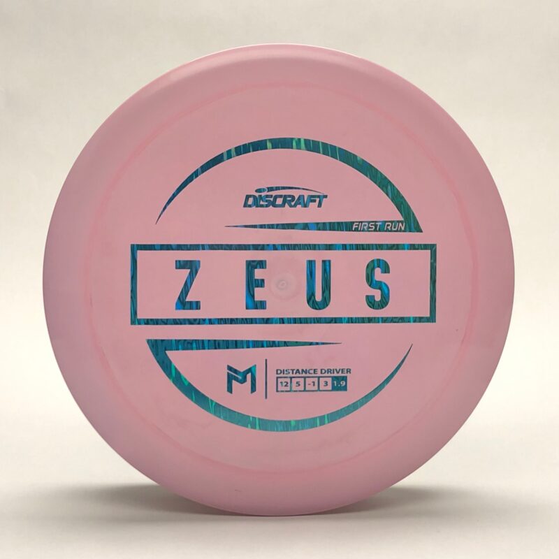 Discraft Zeus ESP Plastic Pink Blue Stamp