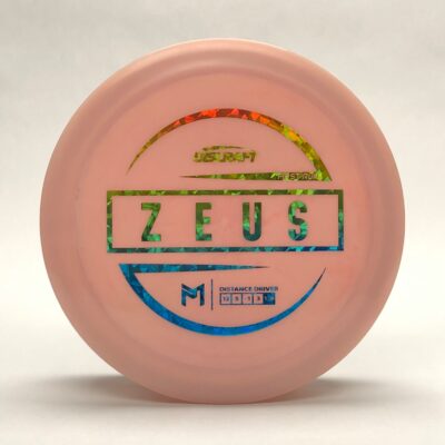 Discraft Zeus ESP Plastic Pink with Rainbow Stamp